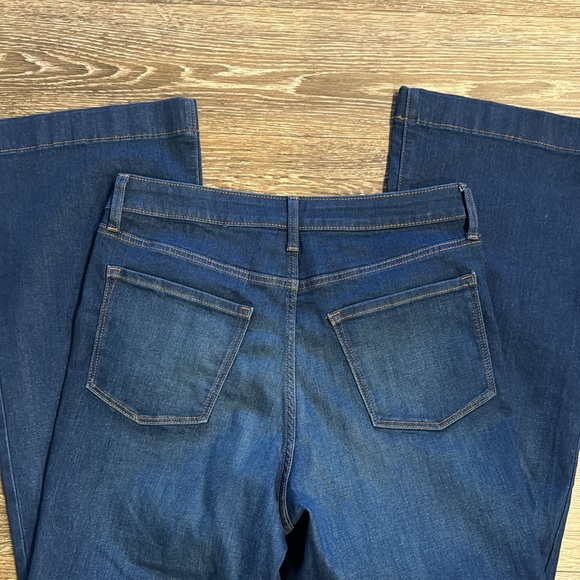 Lauren Conrad Blue Jeans Super High Rise Flare 12S 12 Short Petite - Picture 7 of 8